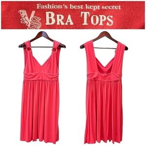Victoria’s Secret Bra Tops Modal blend dress, kneelength, incorporated Bra, sz L